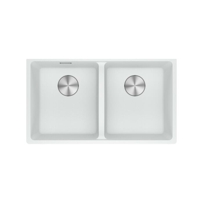 franke MRG 620-35-35 Maris Lavello 2 vasche incasso 76 x 44 - bianco