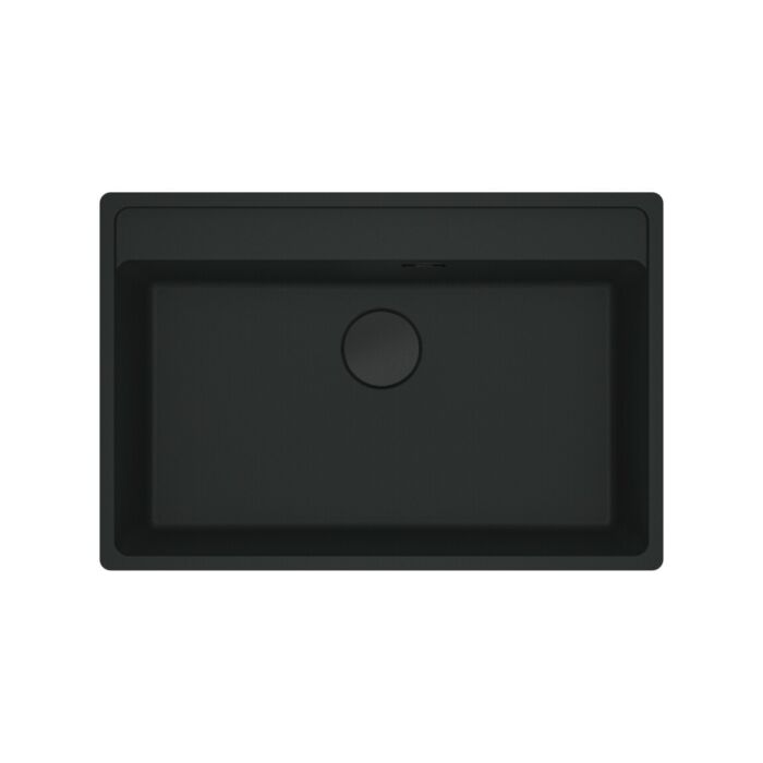 franke MRG 610-72 TL Maris 1 bowl sink above top 76 x 51 cm - black matt