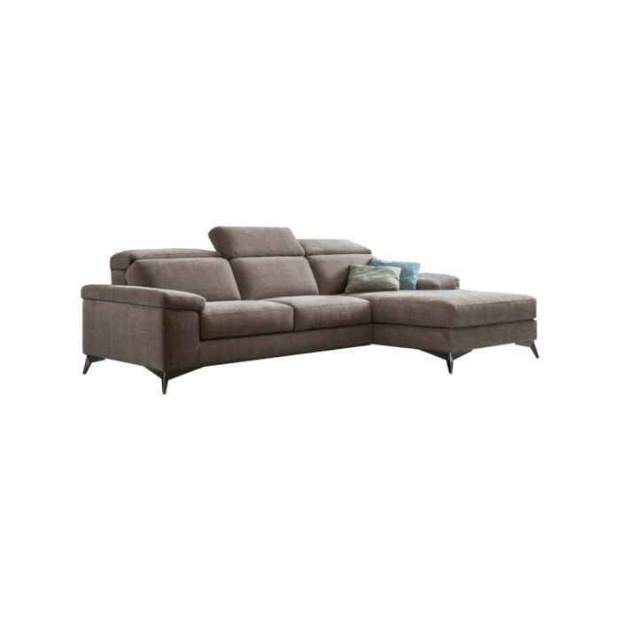 samoa SPACE ACTION RELAX COLLECTION 2-Sitzer-Sofa | 3 Sitze | mit Bank | mit Stoffhalbinsel | Haut | Öko-Leder – verstellbare Kopfstützen – fester Sitz | ausziehbar - optionales Entspannungssystem