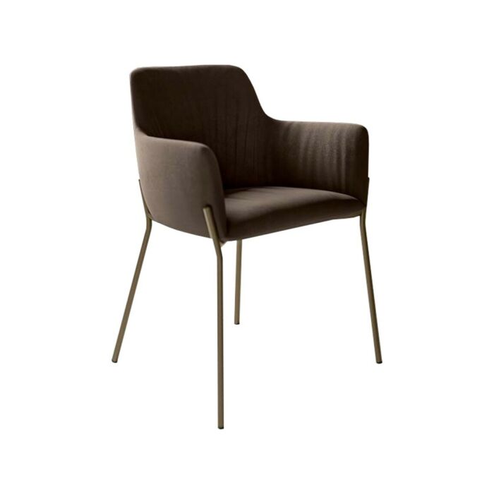 quadrifoglio group CITY DECO' MD Living - Design Chairs Poltroncina con struttura in metallo e seduta rivestita in tessuto