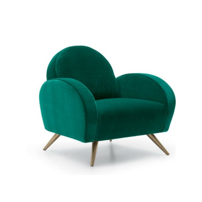 felis WENDY SOFA COLLECTION Poltrona sfoderabile in tessuto | ecopelle con piedini in metallo