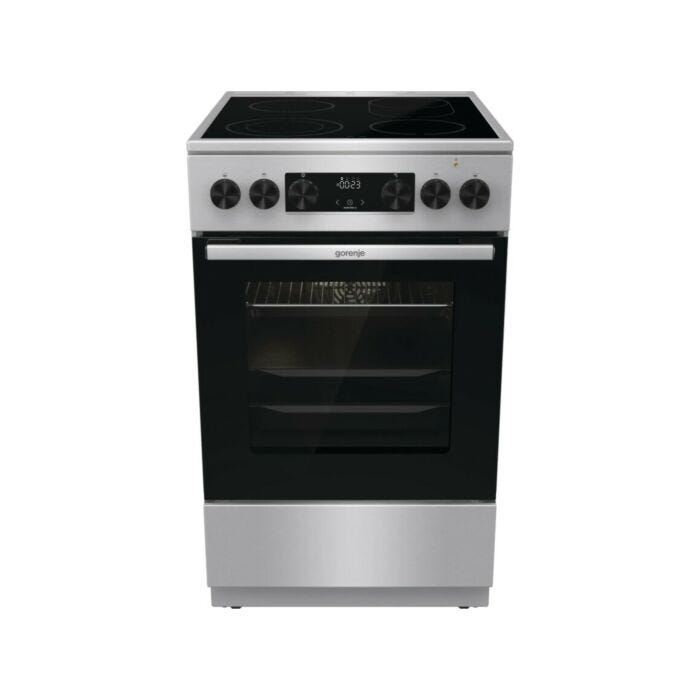 gorenje GECS5C70XA Näherungsküche cm. 50 - 4 elektrische Kochzonen + 1 elektrischer Backofen - Edelstahl/schwarz