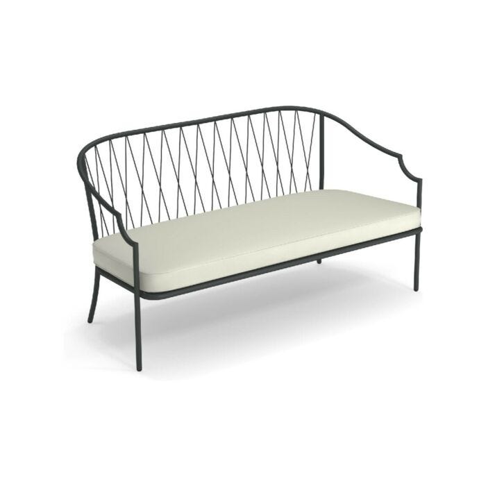emu 1205 COMO Canapé 2 places avec structure en métal laqué et assise en tissu