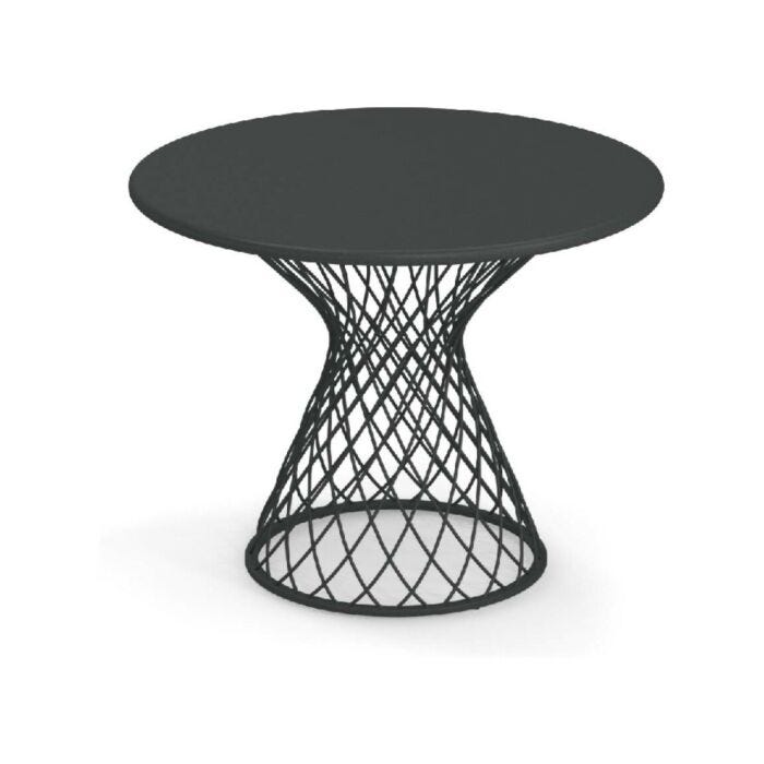 emu 1208 COMO Table basse ronde avec structure en métal et plateau en tôle
