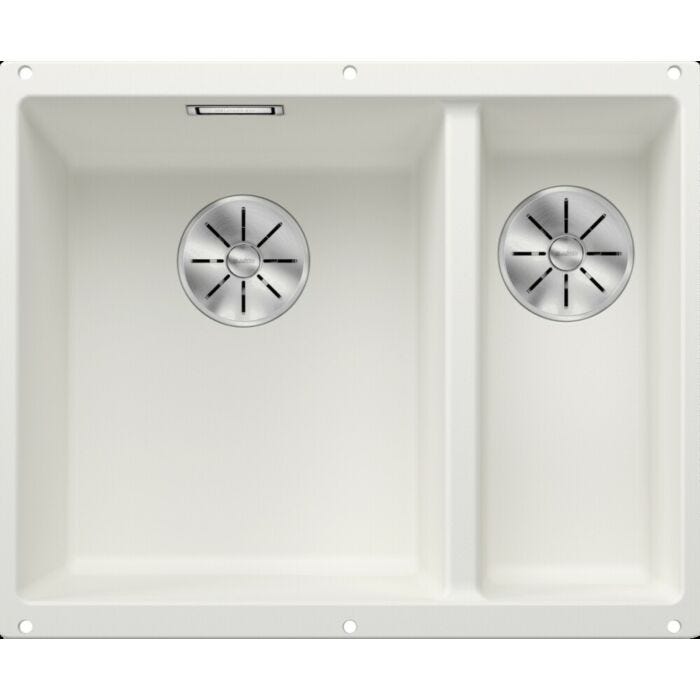 blanco Subline 340/160-U 1 Becken und 1/2 Unterbauspüle 56 x 46 - weiß