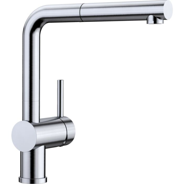 blanco Linus-S Küchenmischer mit Handbrause - Edelstahloptik