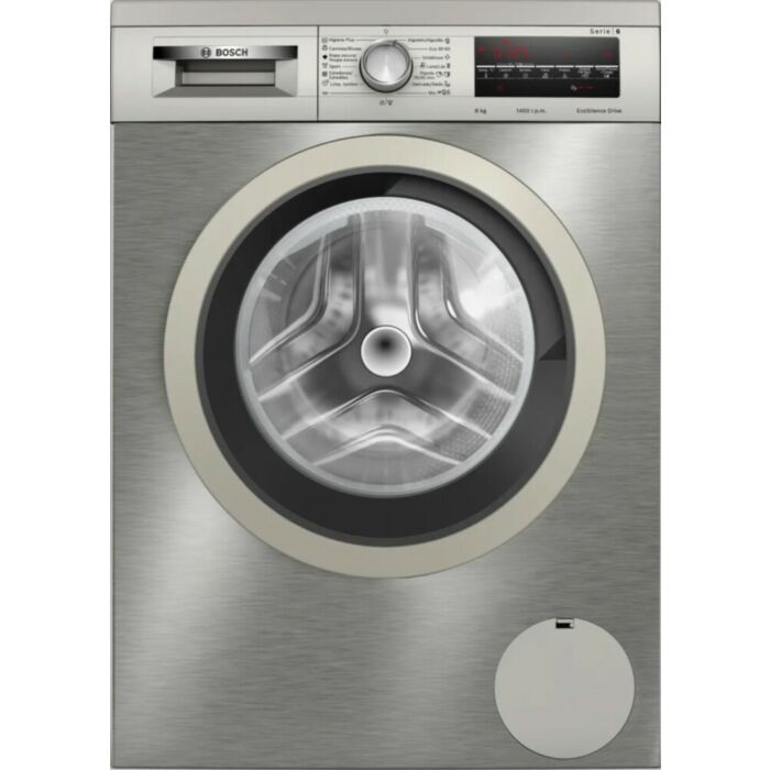 bosch WUU28T8XES Serie 6 Waschmaschine cm. 60 - Fassungsvermögen 8 kg - Edelstahl