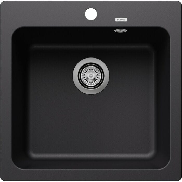 blanco Naya 5 Lavello 1 vasca incasso 51 x 51 - nero