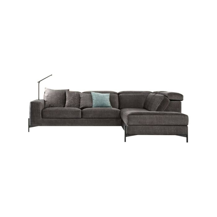 samoa SPACE FLY RELAX COLLECTION 2-Sitzer-Sofa | 3 Sitze | mit Bank | mit Stoffhalbinsel | Haut | Öko-Leder – verstellbare Kopfstützen – fester Sitz | ausziehbar - optionales Entspannungssystem