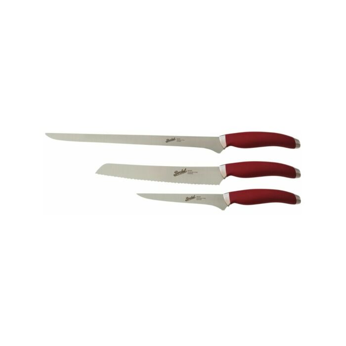 berkel KTK3HS00SMRGB TEKNICA Set di 3 coltelli - rosso