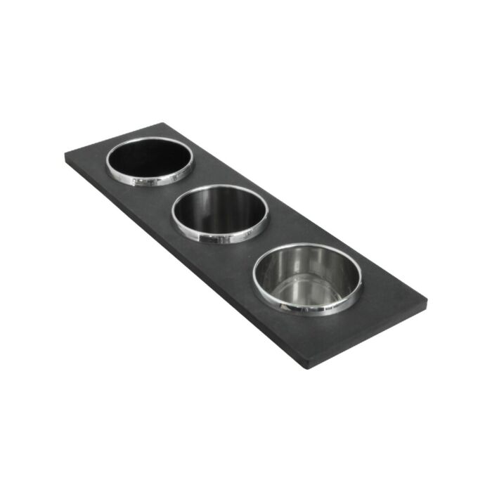 foster 8100621 Set 3 porte-bouteilles 45 x 14 cm - noir