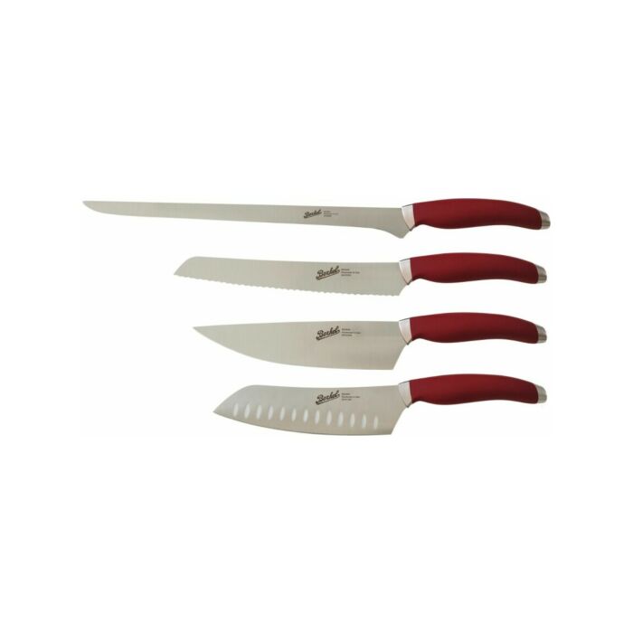 berkel KTK4CS00SMRGB Teknica Set chef 4 coltelli - rosso