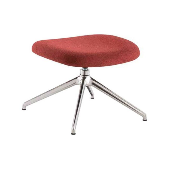 quadrifoglio group CITY LOUNGE GIREVOLE Design Living Poggiapiedi girevole con struttura in metallo e rivestimento in tessuto | pelle | ecopelle