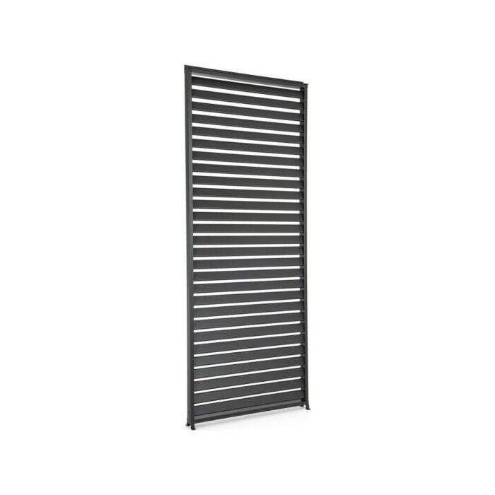 bizzotto 0795775 Ocean 93 cm seitlicher Sonnenschirm mit Aluminiumstruktur - Anthrazit