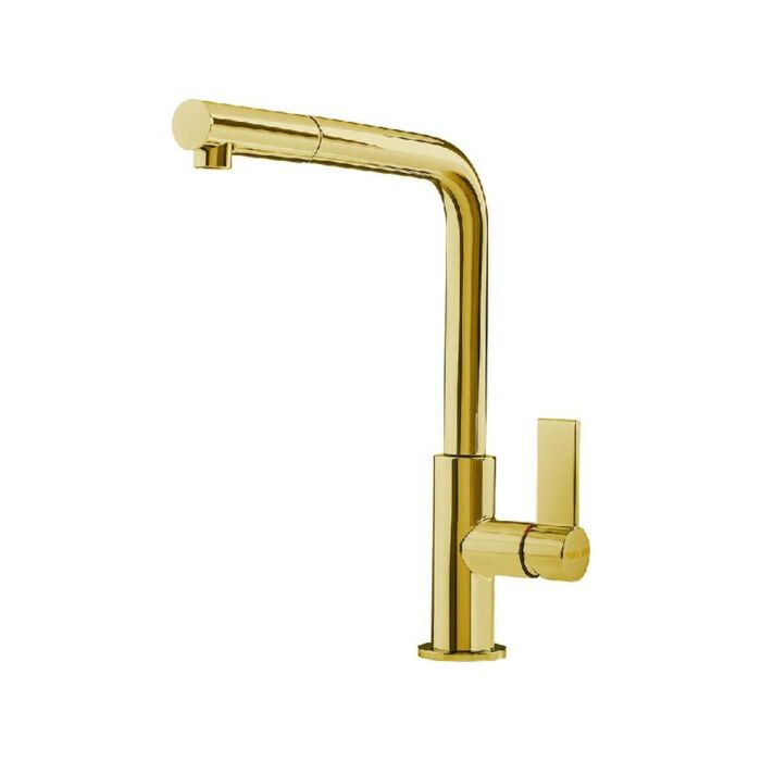 foster Omega Plus Gold Miscelatore cucina con doccetta - oro