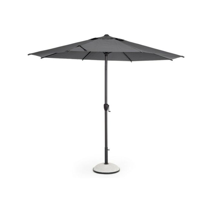 bizzotto yes 0795761 Rio Ombrellone con snodo 3m con struttura in metallo e telo in tessuto - antracite/grigio