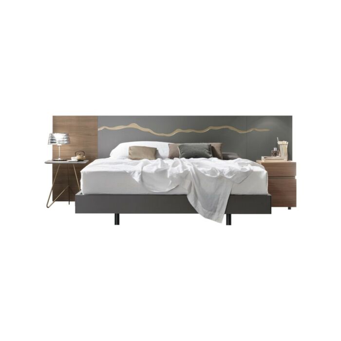 maronese acf FLASH Letto matrimoniale con struttura in melaminico | laccato - con | senza rete - con | senza contenitore - pannelli boiserie opzionali