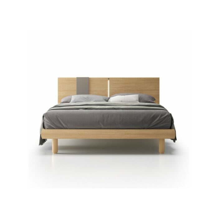 santalucia mobili ZOOM PRATICO Letto matrimoniale con | senza contenitore in essenza | laccato e testiera con | senza led