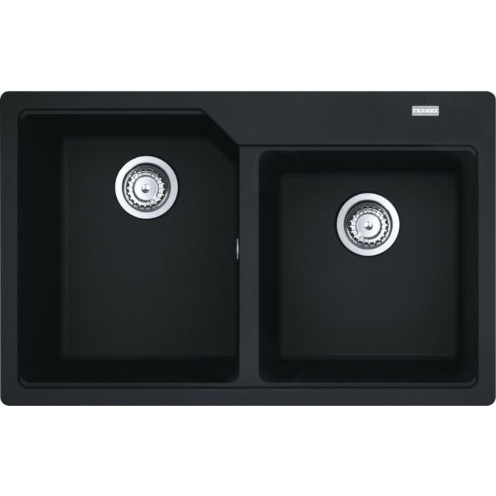 franke UBG 620-78 Urban Lavello 2 vasche incasso 78 x 50 cm - black matt