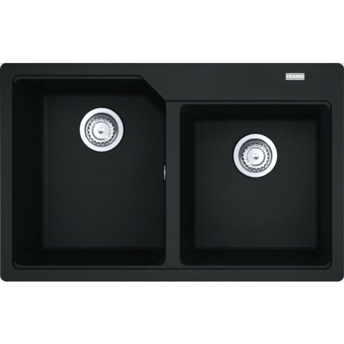 franke UBG 620-78 Urban Lavello 2 vasche incasso 78 x 50 cm - nero