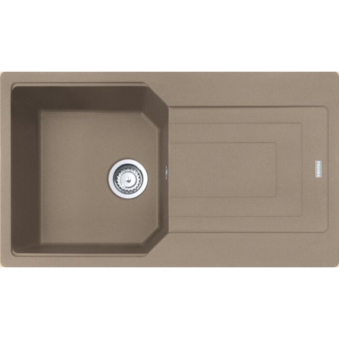 franke UBG 611-86 Urban 1 bowl built-in sink 86 x 50 cm with reversible drainer - oyster