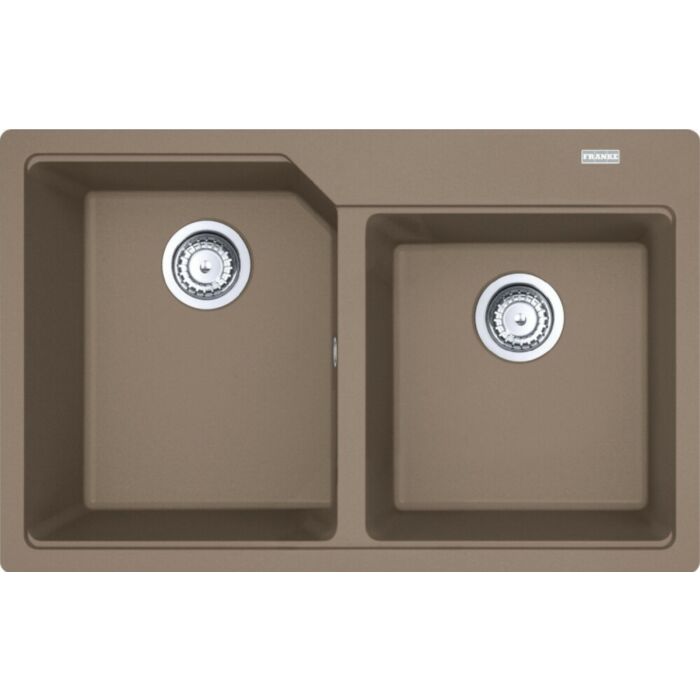 franke UBG 620-78 Urban 2 bowl built-in sink 78 x 50 cm - oyster