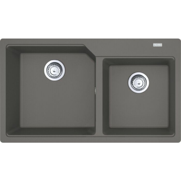 franke UBG 620-86 Urban 2 bowl built-in sink 86 x 50 cm - stone grey