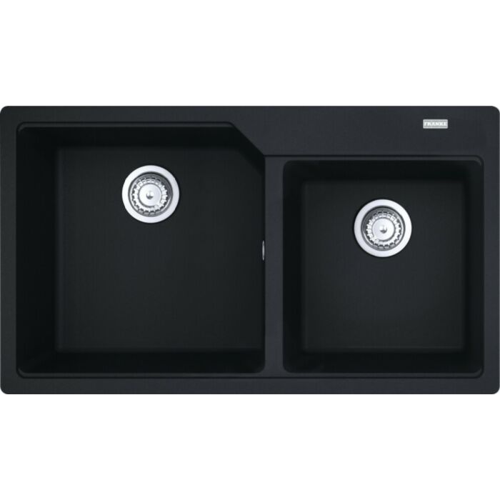 franke UBG 620-86 Urban 2 bowl built-in sink 86 x 50 cm - black matt
