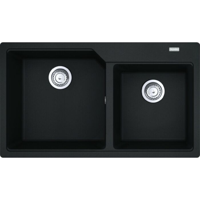 franke UBG 620-86 Urban Lavello 2 vasche incasso 86 x 50 cm - nero