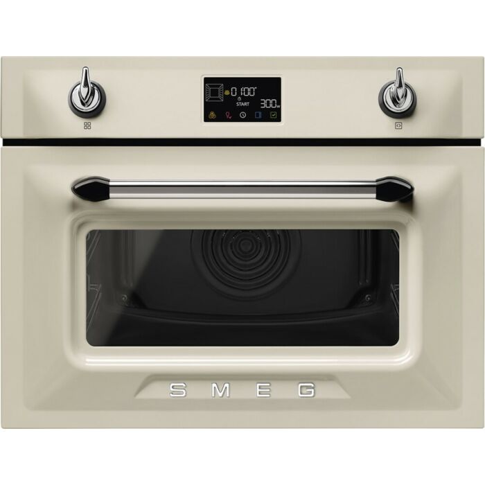 smeg design SO4902M1P Victoria Combined electric microwave oven cm. 60 hours. 45 - cream