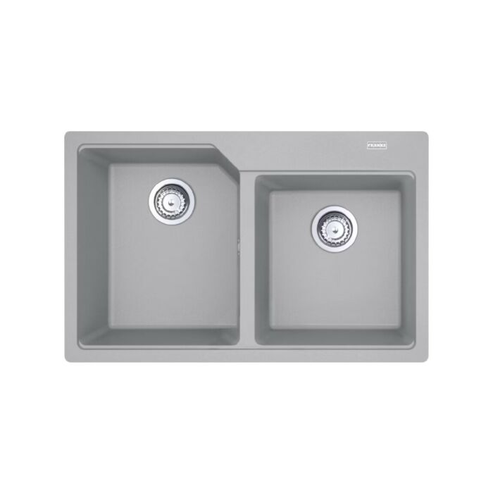 franke UBG 620-78 Urban Lavello 2 vasche incasso 78 x 50 cm - alluminio