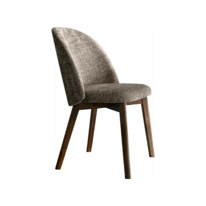 connubia TUKA MID Stuhl mit Holzstruktur und Stoffsitz