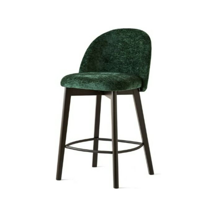 connubia TUKA MID CB2191 Fixed stool with wooden structure and fabric seat