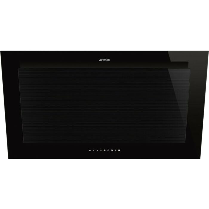 smeg design KV194B3 Linea Hotte murale cm. 90 - verre noir