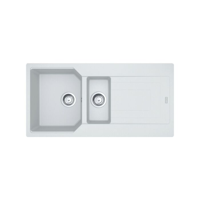 franke UBG 651 Urban 1 bowl and 1/2 built-in sink 100 x 50 cm with reversible drainer - white