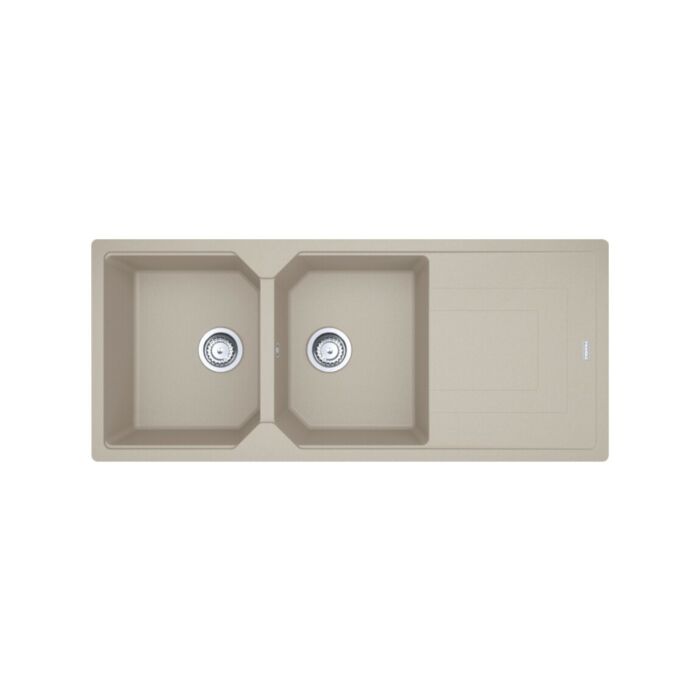 franke UBG 621 Urban Lavello 2 vasche incasso 116 x 50 cm con gocciolatoio reversibile - sahara