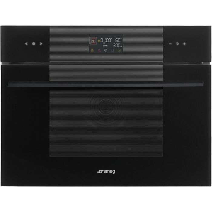 smeg design SO4102M1B3 linea Four à micro-ondes combiné cm. 60 heures. 45 - noir profond