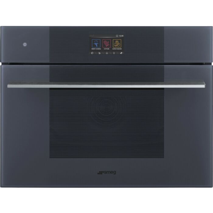 smeg design SO4104S4PG linea - Steam100Pro Four à vapeur combiné cm. 60 heures. 45 - gris neptune