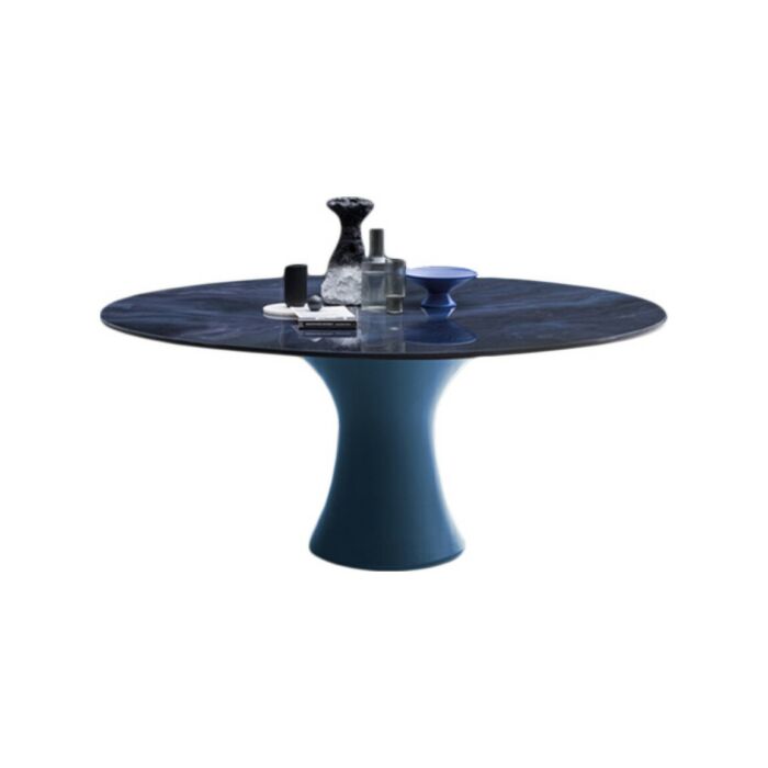 devina nais MANHATTAN RING MY GLASS FREE TABLES Fixed round table - glass top - iron structure | glass