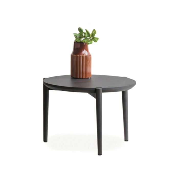 devina nais SCOTT Living & More Round coffee table with top and structure in solid oak