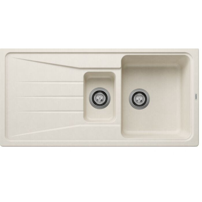 blanco SONA 6 S 1 bowl and 1/2 overtop sink cm. 100 x 50 with reversible drip - soft white