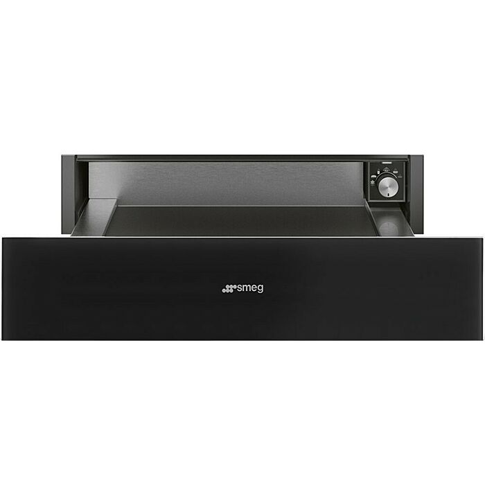 smeg design CPR115B3 Tiroir chauffant cm. 60x14 - verre noir