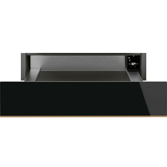 smeg design CPRT615NR Tiroir chauffant cm. 60x14 - verre noir