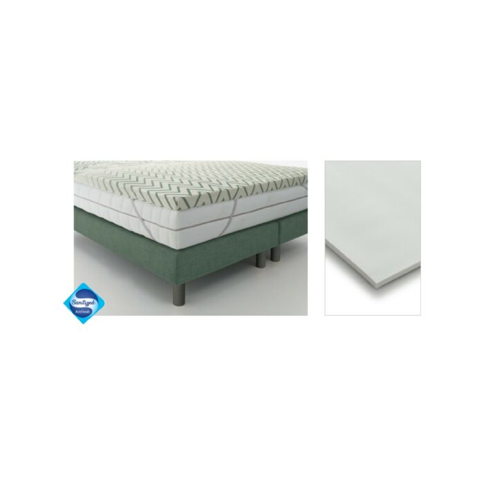 astolfi 1963 TOPPER MEMORY Removable topper H 5 cm in polyurethane with fabric covering