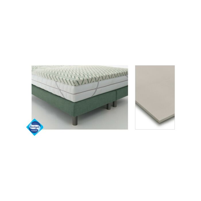 astolfi 1963 TOPPER LATTICE Topper sfoderabile H 5 cm in lattice con rivestimento in tessuto