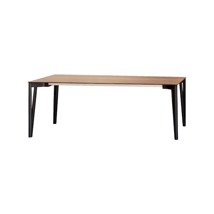 miniforms Decapo Tavolo fisso - allungabile con struttura in legno e piano in legno | fenix | gres porcellanato | marmo