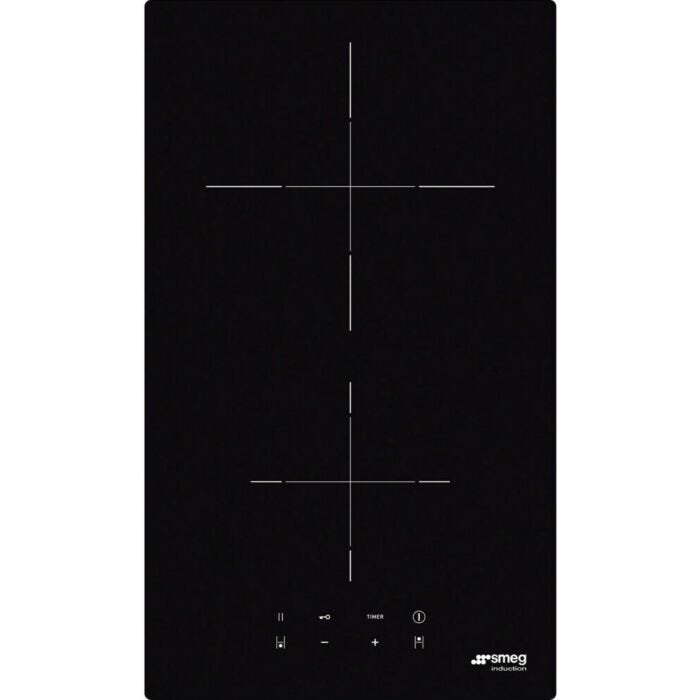 smeg SI2321D Universale Domino induction hob cm. 30 - black glass ceramic