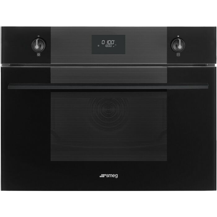 smeg design SO4101M0B3 linea Four à micro-ondes encastrable cm. 60 heures. 45 - noir