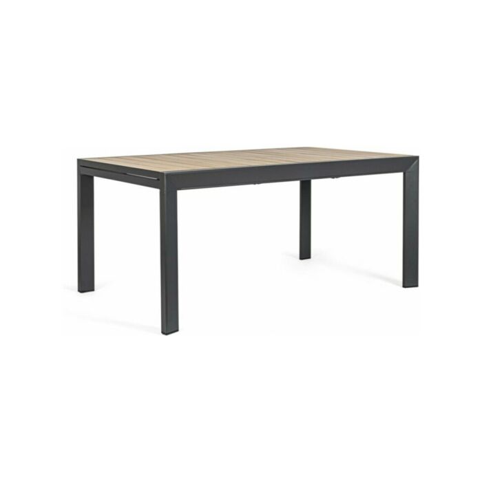 bizzotto 0663192 Belmar Extendable table in anthracite aluminum