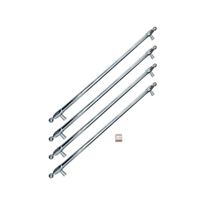 bertazzoni Z901250 Heritage Kit maniglie per frigorifero cm 90 - inox
